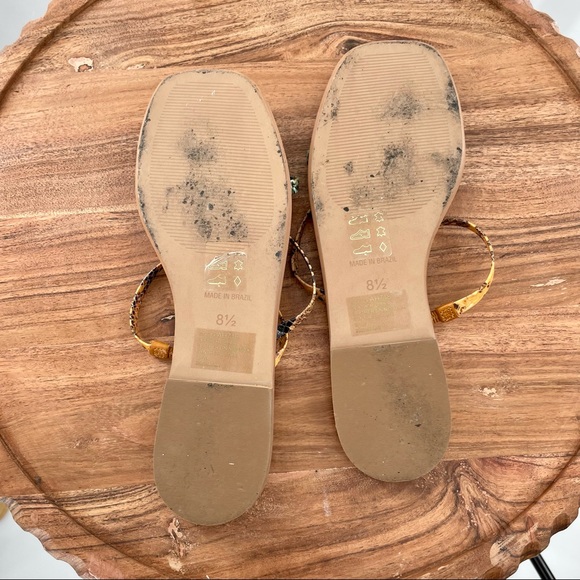 Madewell Lyra Slide Sandal in Snake Embossed Leather size 8.5 - Picture 6 of 10